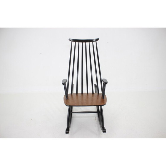 Image 1 of Fauteuil à bascule vintage en hêtre par Varjosen Puunjalostus, Finlande années 1960