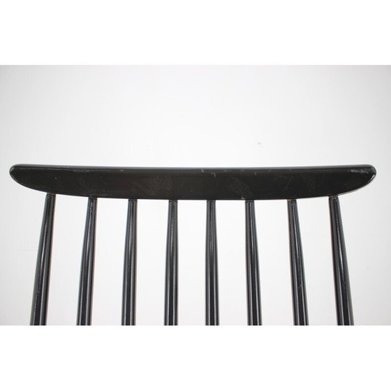 Image 1 of Fauteuil à bascule vintage en hêtre par Varjosen Puunjalostus, Finlande années 1960