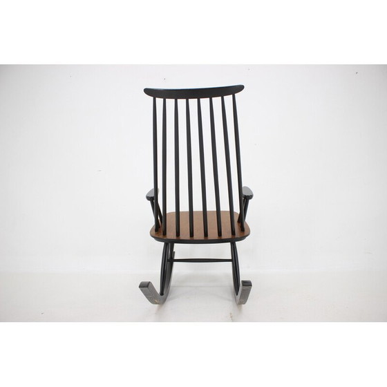 Image 1 of Fauteuil à bascule vintage en hêtre par Varjosen Puunjalostus, Finlande années 1960