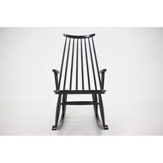 Image 1 of Fauteuil à bascule vintage en hêtre par Varjosen Puunjalostus, Finlande années 1960