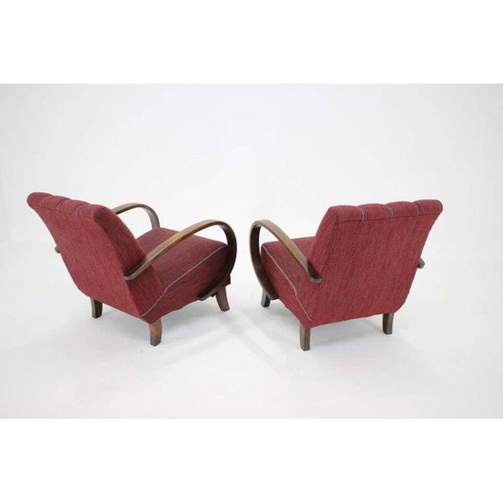 Image 1 of Paire de fauteuils vintage de Jindrich Halabala, Tchécoslovaquie 1950