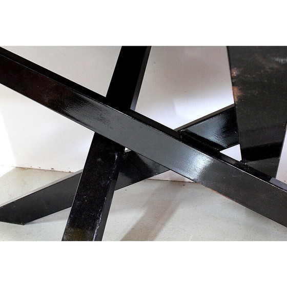 Image 1 of Table rectangulaire vintage en acajou patiné, Inde