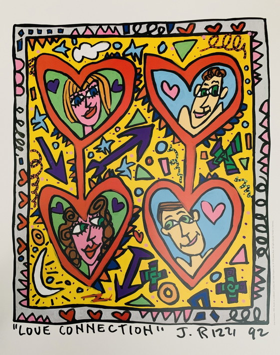 Image 1 of James Rizzi : "Love Connection" (Connexion amoureuse)