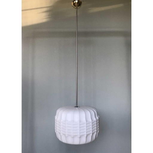 Suspension vintage Origami en opaline