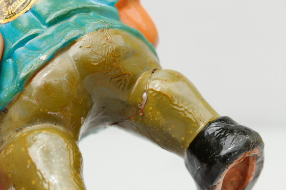 Image 1 of Mid Century Nain De Jardin De Clemens Spang, Gnome Avec Chalémie