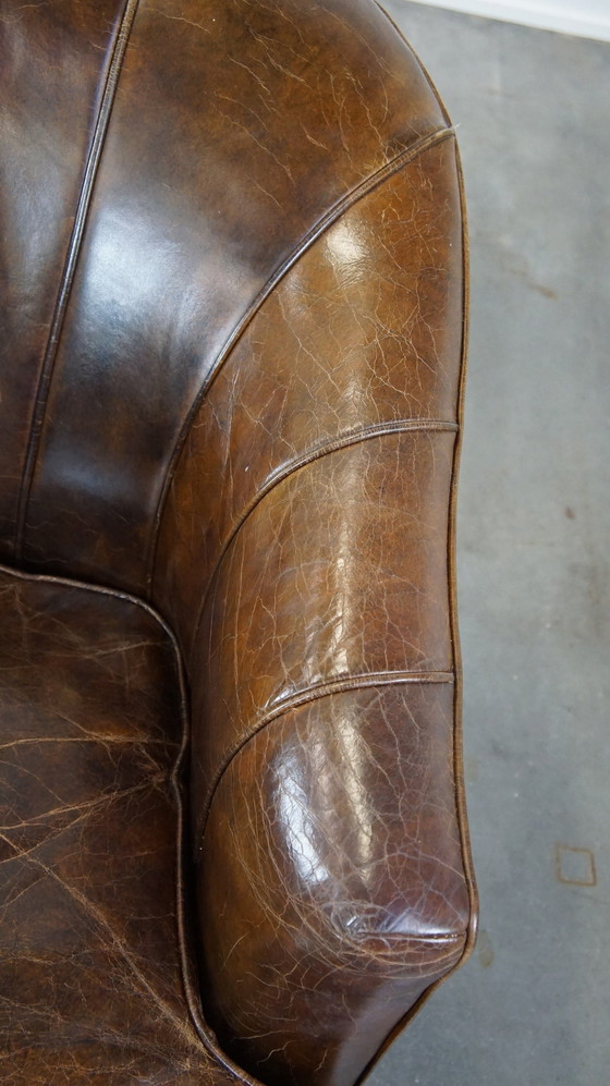 Image 1 of 2 X Fauteuil design en cuir de boeuf