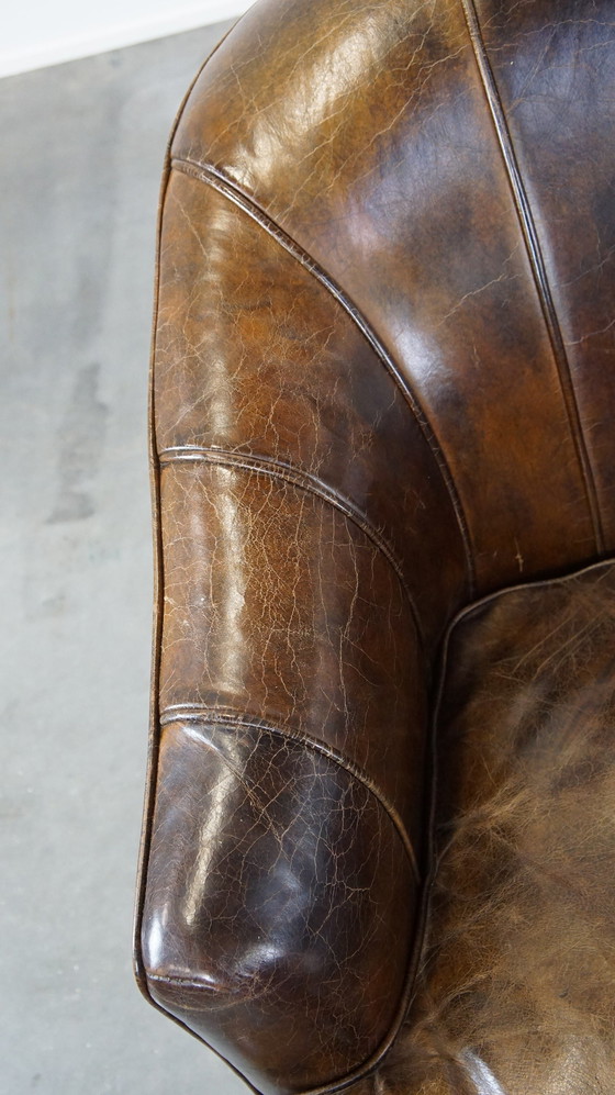 Image 1 of 2 X Fauteuil design en cuir de boeuf