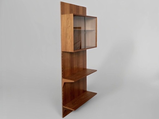 1/3 Poul Cadovius Armoire Étagère Vitrine Royal Shelf Teck
