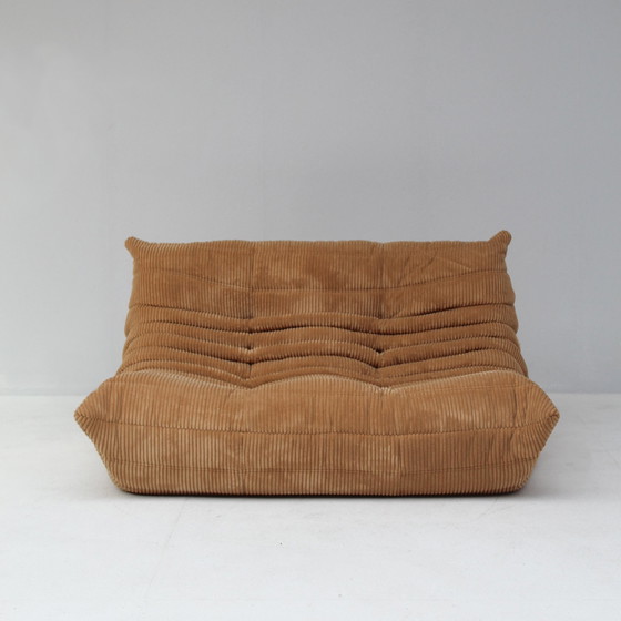 Image 1 of Ensemble Togo Light Brown Par Michel Ducaroy Pour Ligne Roset