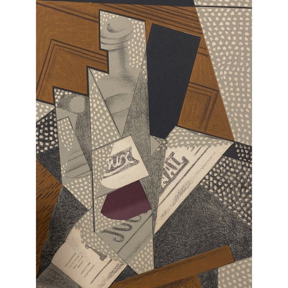 Image 1 of Lithographie vintage "La bouteille" par Juan Gris, 1925s
