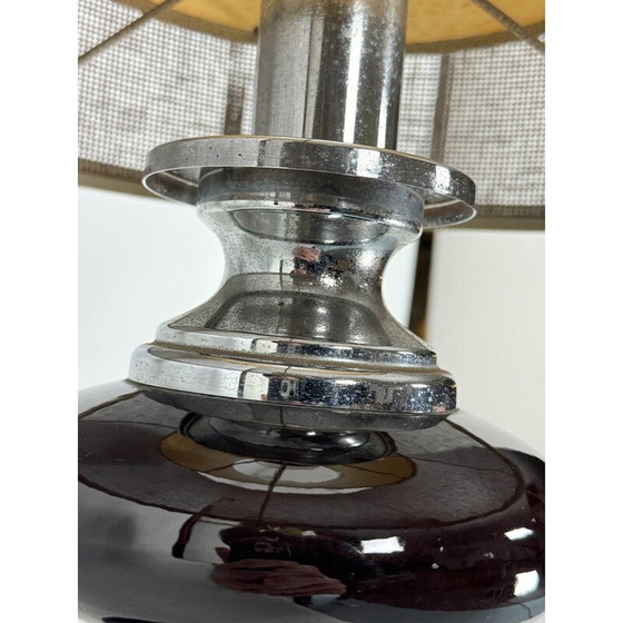 Image 1 of Lampe de table vintage Space Age en chrome et laque, Italie 1970
