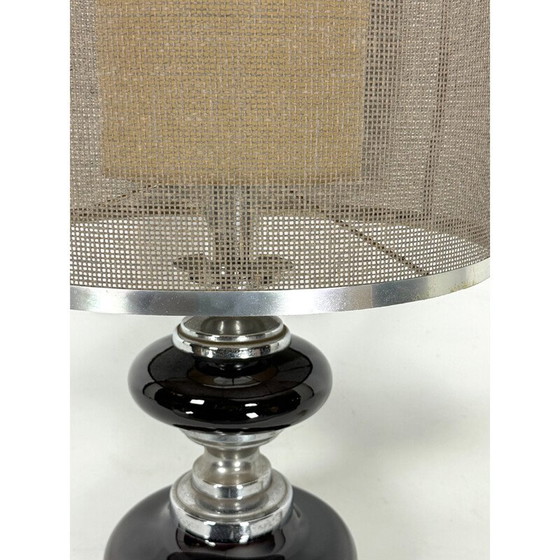 Image 1 of Lampe de table vintage Space Age en chrome et laque, Italie 1970
