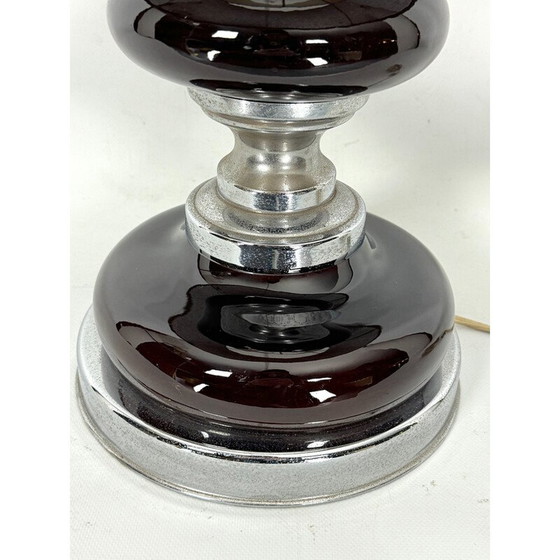 Image 1 of Lampe de table vintage Space Age en chrome et laque, Italie 1970