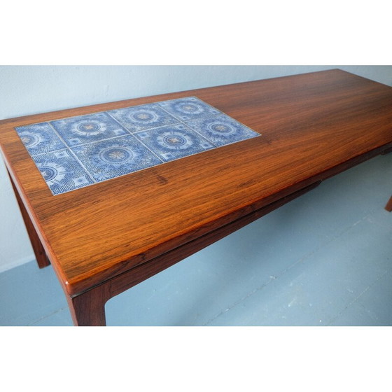 Image 1 of Table basse vintage en palissandre et céramique, Danemark 1960
