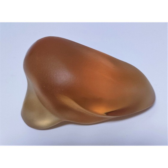 Image 1 of Presse-papier vintage en cristal zoomorphe de Rybaltchenko, 1990
