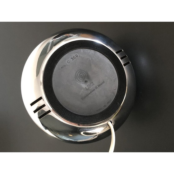 Image 1 of Lampe Ufo vintage en métal chromé pour Luci Illuminazione, Italie 1970