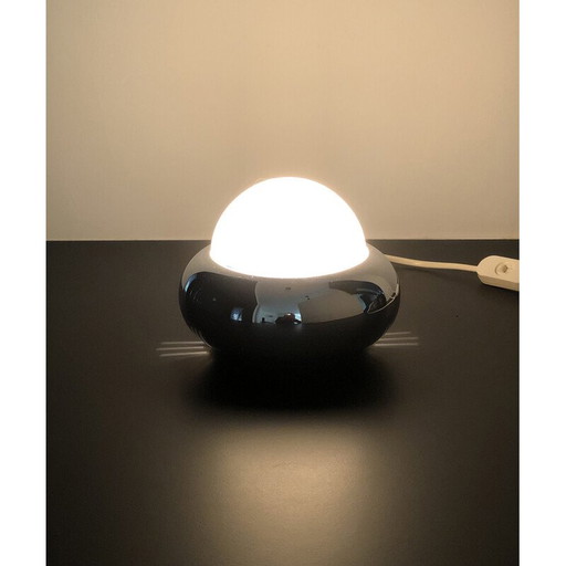 Lampe Ufo vintage en métal chromé pour Luci Illuminazione, Italie 1970