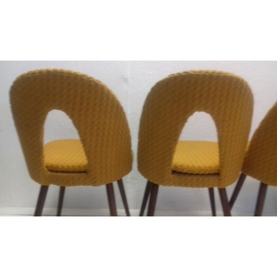 Image 1 of Ensemble de 4 chaises de salle à manger vintage conçues par Antonín Šuman, années 1960