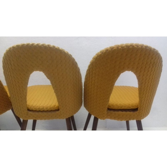 Image 1 of Ensemble de 4 chaises de salle à manger vintage conçues par Antonín Šuman, années 1960