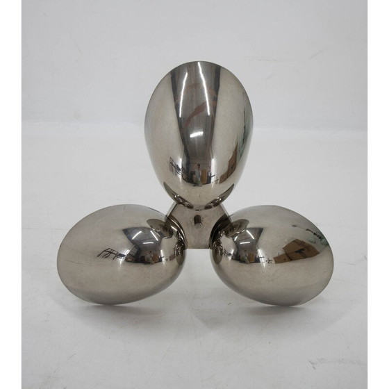 Image 1 of Lustre vintage Bauhaus en nickel pour Zukov, Tchécoslovaquie 1930