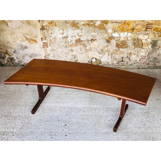 Image 1 of Table basse vintage en teck par Johannes Andersen pour Cfc Silkeborg, 1960