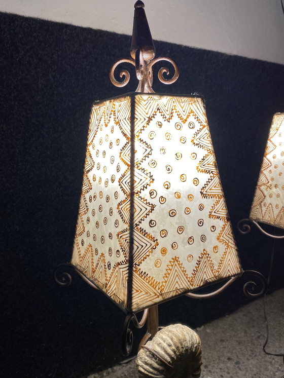 Image 1 of 2 grandes lampes texanes en fer