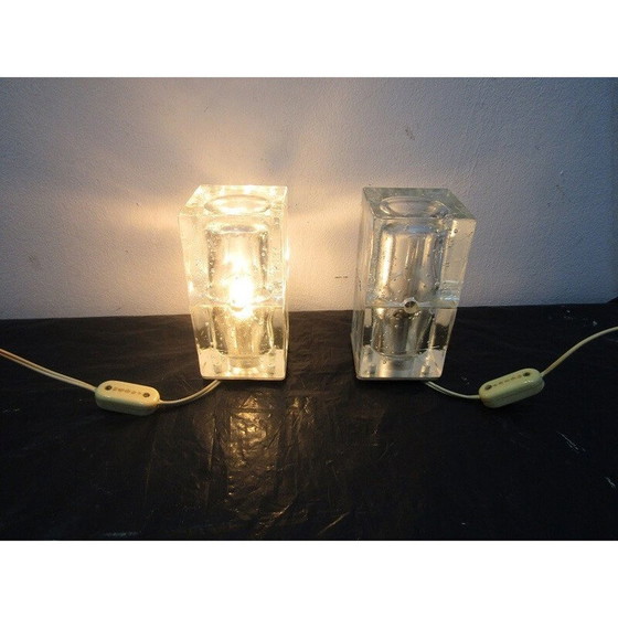 Image 1 of Paire de lampes de table de style cubosphère - années 1960
