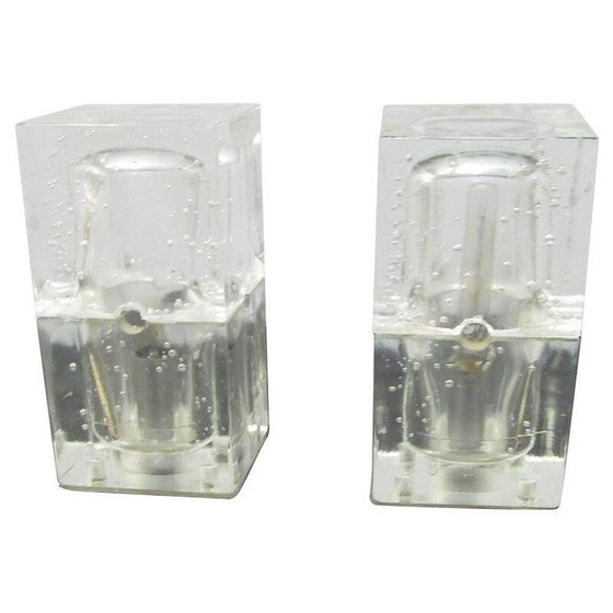 Image 1 of Paire de lampes de table de style cubosphère - années 1960
