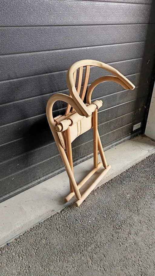 Chaise pliante vintage en bois courbé