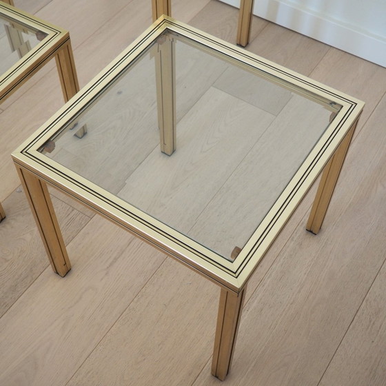 Image 1 of 1970S Pierre Vandel Gold Nesting Table Set Of 3