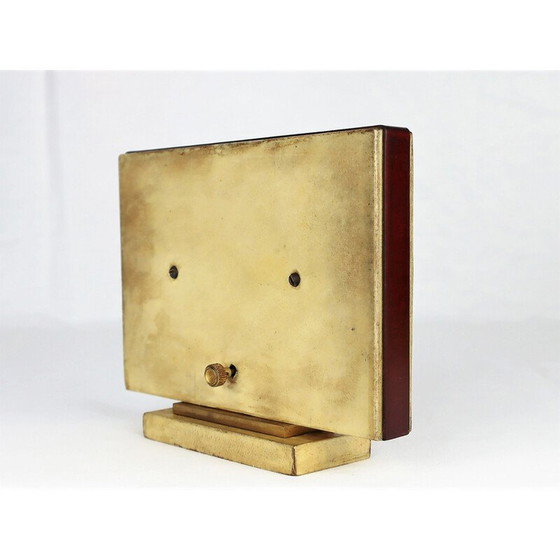 Image 1 of Horloge vintage en cuir et parchemin de Jaeger Le Coultre, 1940