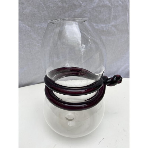 Image 1 of Set de vases et de coupes vintage par Serge Mansau pour Murano, 1992