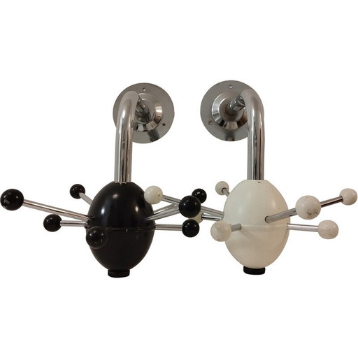 Paire de porte-manteaux Sputnik vintage, 1960