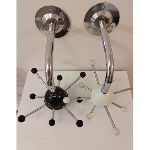 Paire de porte-manteaux Sputnik vintage, 1960