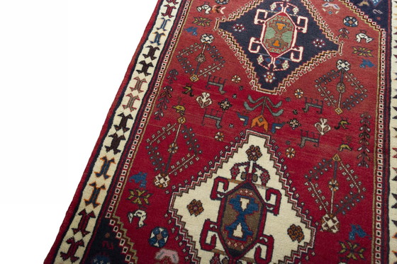 Image 1 of Tapis nomade Shiraz noué à la main - 150 X 82 cm