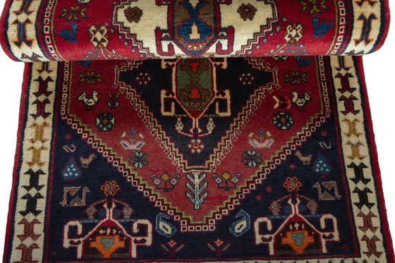 Image 1 of Tapis nomade Shiraz noué à la main - 150 X 82 cm