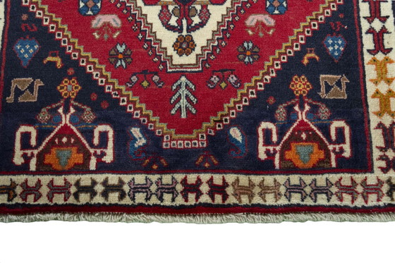 Image 1 of Tapis nomade Shiraz noué à la main - 150 X 82 cm