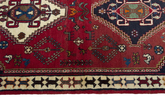 Image 1 of Tapis nomade Shiraz noué à la main - 150 X 82 cm