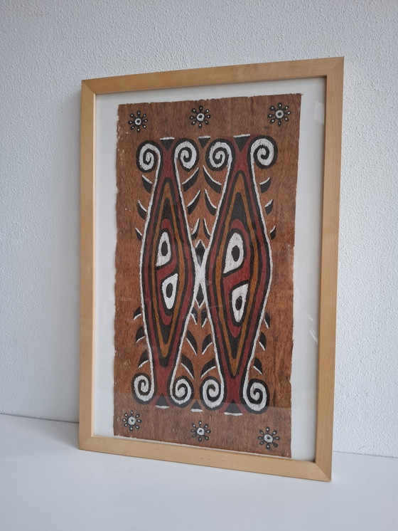 Image 1 of Rare Kulit Kayu Tree Chest Cloth Maro Tapa West Papua Indonesia