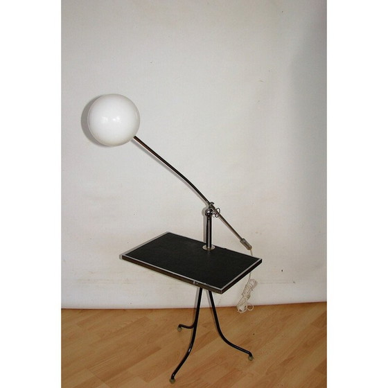 Image 1 of Lampadaire vintage avec table, 1960