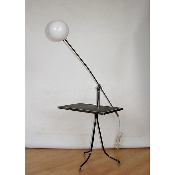 Image 1 of Lampadaire vintage avec table, 1960