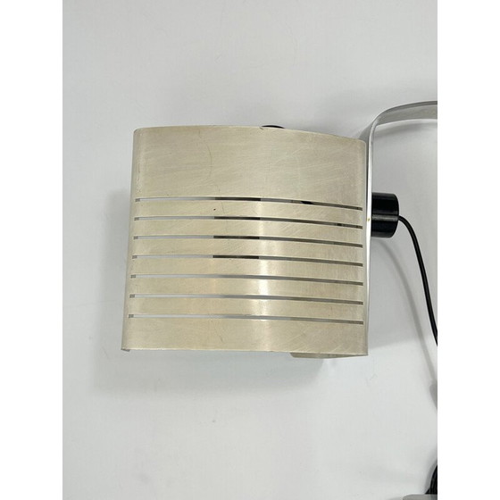 Image 1 of Lampe de bureau vintage italienne en aluminium et laque, années 1960