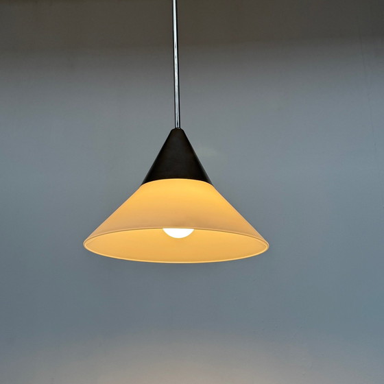 Image 1 of 4X Lampe pendante avec abat-jour en verre conique Ø30Cm