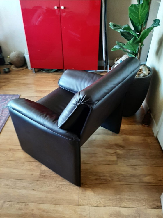 Image 1 of Leolux Bora Beta Fauteuil en cuir brun