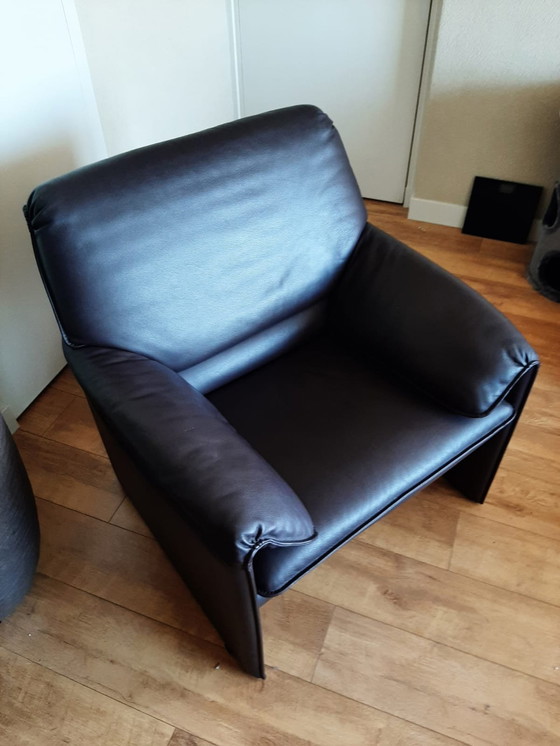 Image 1 of Leolux Bora Beta Fauteuil en cuir brun