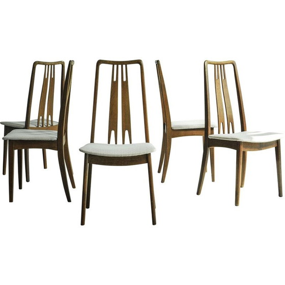 Image 1 of Ensemble de 5 chaises vintage par Anders Jensen, Danemark