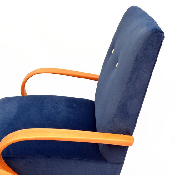 Image 1 of Paire de fauteuils vintage en hêtre par J. Smidek pour Ton, Tchécoslovaquie années 1960