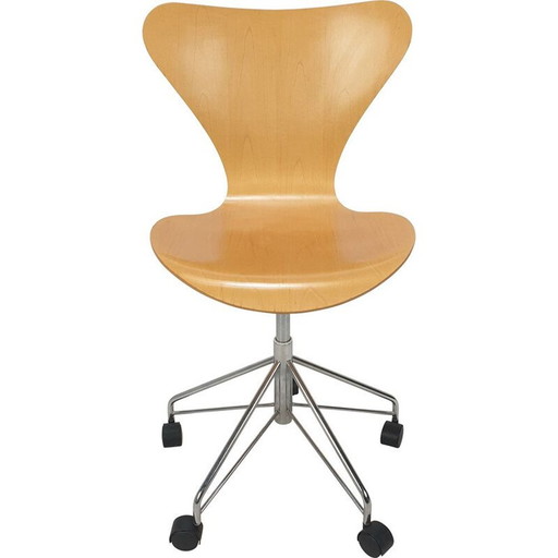 Fauteuil pivotant de bureau vintage modèle 3117 par Arne Jacobsen pour Fritz Hansen, années 1994