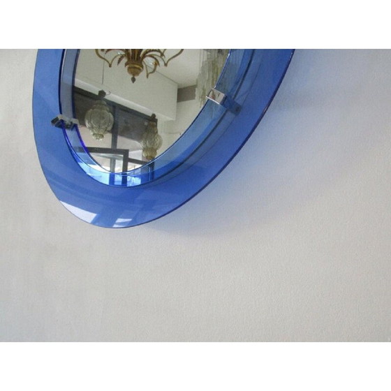 Image 1 of Miroir bleu vintage "Veca", Italie