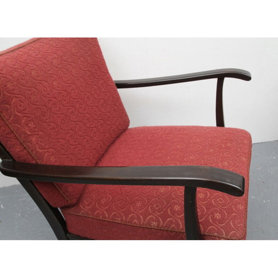Image 1 of Fauteuil vintage rouge pâle